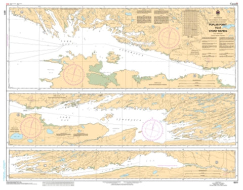 Buy map Poplar Point to/a Stony Rapids by Canadian Hydrographic Service