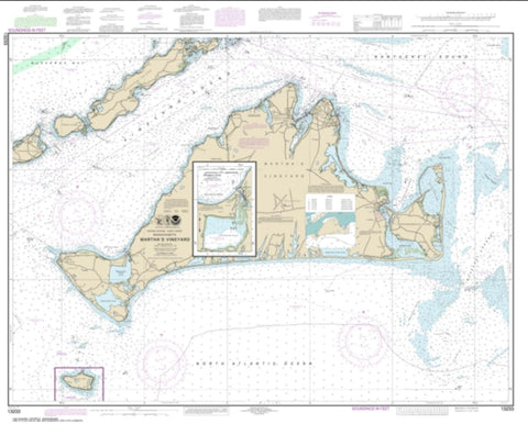 Buy map Marthas Vineyard; Menemsha Pond (13233-19) by NOAA