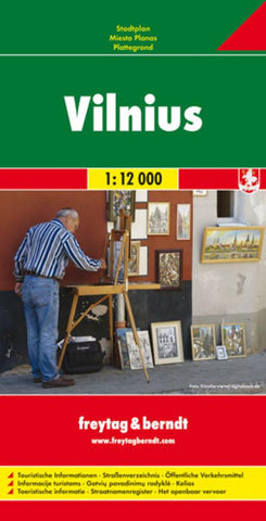 Buy map Vilnius, Lithuania by Freytag-Berndt und Artaria