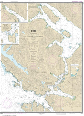 Buy map Salisbury Sound, Peril Strait and Hoonah Sound (17323-13) by NOAA