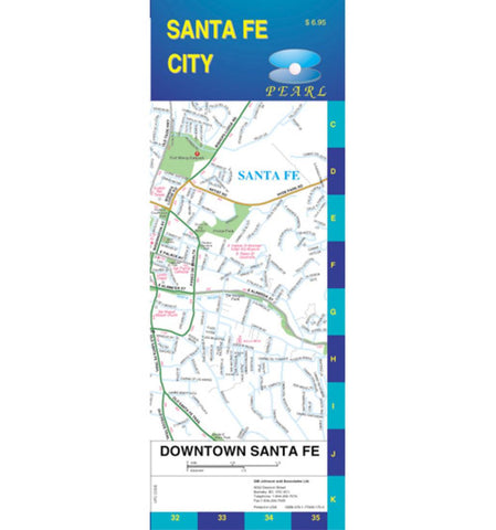 Buy map Santa Fe, New Mexico, Pearl Map, laminated by GM Johnson