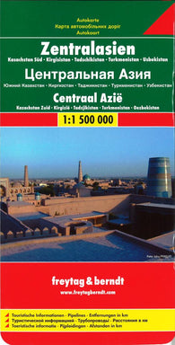 Buy map Asia, Central: Southern Kazakhstan, Kyrgyzstan, Tajikistan, Turkmenistan, Uzbekistan by Freytag-Berndt und Artaria