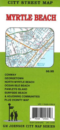 Buy map Myrtle Beach by GM Johnson