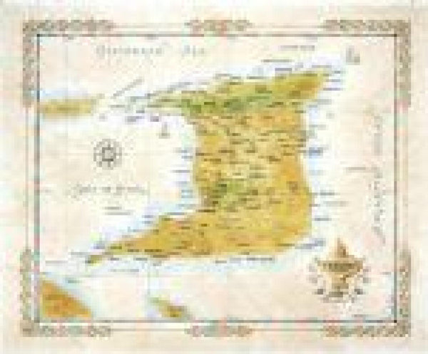Buy map Trinidad Antique-Style Map