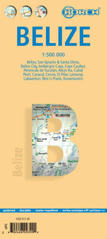 Buy map Belize Road Map