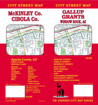 Buy map Gallup : Grants : Window Rock, AZ : city street map = McKinley Co. : Cibola Co. : city street map