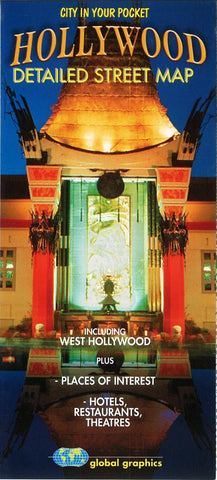 Buy map Hollywood, Califronia by Global Graphics