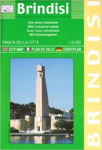 Buy map Brindisi, Italy by Litografia Artistica Cartografica