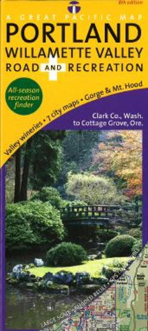 Buy map Portland and Willamette Valley, Road & Recreation by Great Pacific Recreation & Travel Maps