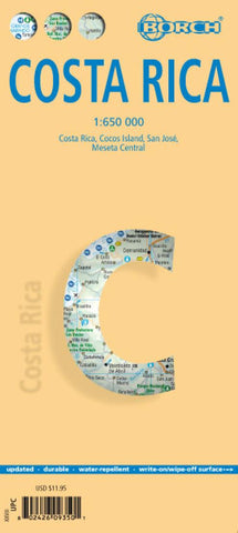 Buy map Costa Rica : 1:650,000