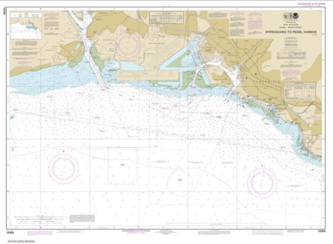 Buy map O‘ahu South Coast Approaches to Pearl Harbor (19369-7) by NOAA