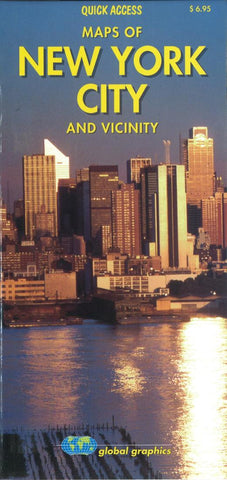 Buy map New York City, New York, Quick Access Map by Global Graphics