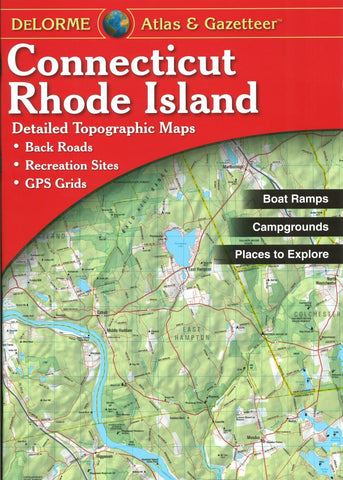 Buy map Connecticut and Rhode Island Atlas and Gazetteer by DeLorme