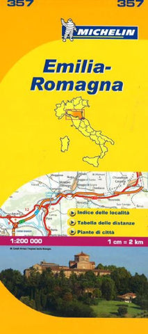 Buy map Emilia Romagna, Italy (357) by Michelin Maps and Guides