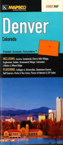 Buy map Denver, Colorado by Kappa Map Group
