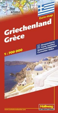 Buy map Greece by Hallwag