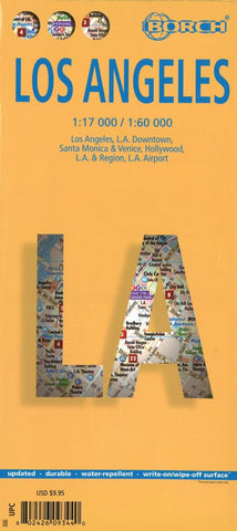 Buy map Los Angeles, California by Borch GmbH.