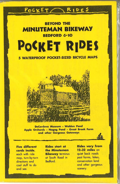 Buy map Beyond the Minuteman Bikeway : Bedford, Massachusetts (6-10), Lam Map Cards by Rubel BikeMaps