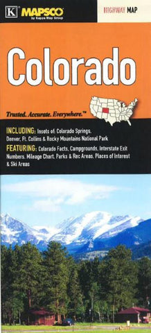 Buy map Colorado by Kappa Map Group