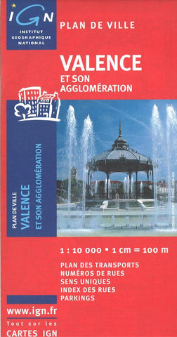 Buy map Valence, France by Institut Geographique National