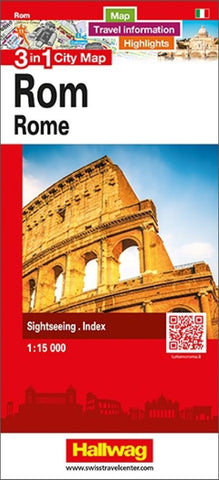 Buy map Rome : 3 in 1 city map = Rom : 3 in 1 city map = Roma : 3 in 1 city map