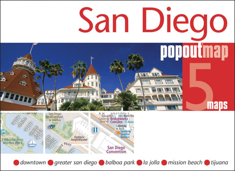 Buy map San Diego, California, PopOut Map by PopOut Products