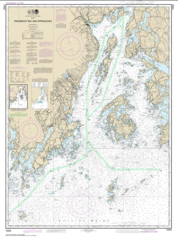 Buy map Penobscot Bay and Approaches (13302-23) by NOAA