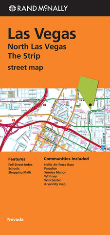 Buy map Las Vegas, North Las Vegas and The Strip by Rand McNally