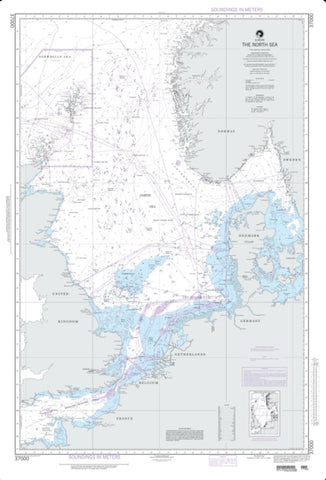 Buy map Europe; The North Sea (NGA-37000-22) by National Geospatial-Intelligence Agency