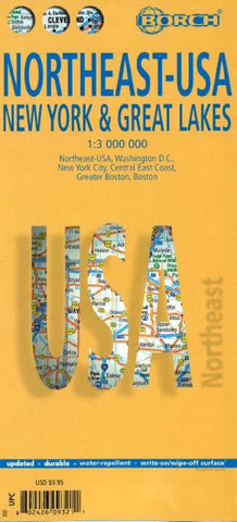 Buy map United States, Northeast by Borch GmbH.