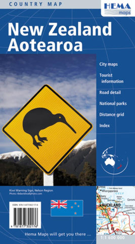 Buy map New Zealand by Hema Maps