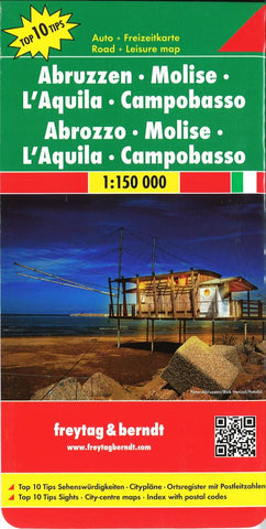 Buy map Abruzzo and Molise, Italy by Freytag-Berndt und Artaria