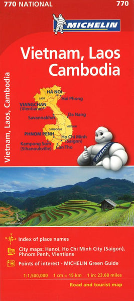 Buy map Michelin: Vietnam, Laos, and Cambodia Road and Tourist Map - by Michelin Travel Partner