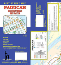 Buy map Paducah, Kentucky, with Land Between the Lakes by GM Johnson
