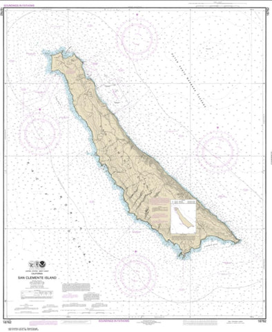 Buy map San Clemente Island (18762-16) by NOAA