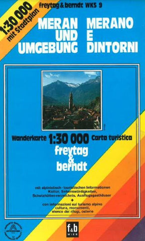 Buy map Meran and Environs, Hiking Map WKS 9 by Freytag-Berndt und Artaria