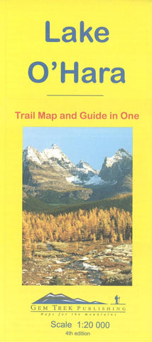 Buy map Lake OHara, Yoho Natl Park, British Columbia Trail Map and Guide in One by Gem Trek