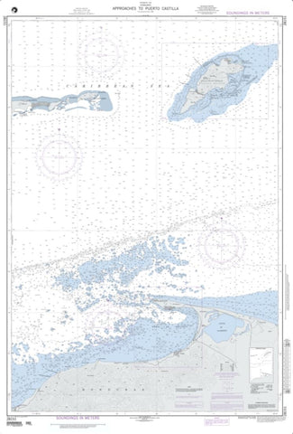 Buy map Approaches To Puerto Castilla (NGA-28151-2) by National Geospatial-Intelligence Agency