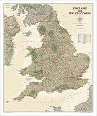 Buy map England & Wales executive : laminated