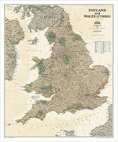 Buy map England & Wales executive : laminated