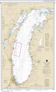 Buy map Lake Michigan (Mercator Projection) (14901-15) by NOAA