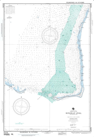 Buy map Rongelap Atoll, Southeastern Part, Marshall Islands (NGA-81576-2) by National Geospatial-Intelligence Agency
