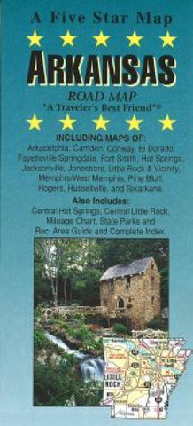 Buy map Arkansas by Five Star Maps, Inc.