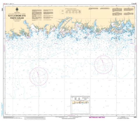 Buy map Ile a La Brume a/to Pointe Curlew by Canadian Hydrographic Service