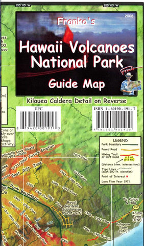 Buy map Hawaii Map, Hawaii Volcanoes, folded, 2008 by Frankos Maps Ltd.