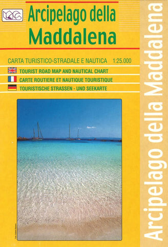 Buy map Arcipelago della Maddalena, Italy by Litografia Artistica Cartografica