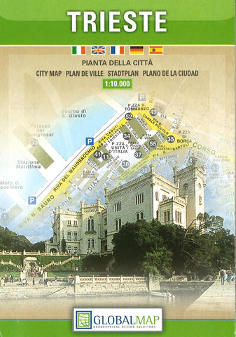 Buy map Trieste, Italy by Litografia Artistica Cartografica