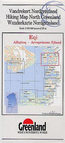 Buy map Hiking Map North Greenland : Eqi, Alluttoq - Arveprinsen Ejland