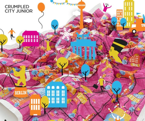 Buy map Berlin, Germany Junior Crumpled City Map by Palomar S.r.l.