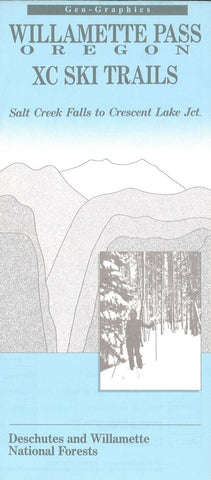 Buy map Willamette Pass, Oregon, Winter Recreation by Geo-Graphics